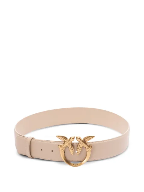 PINKO Love Birds high leather belt Neutrals 100120A0F1