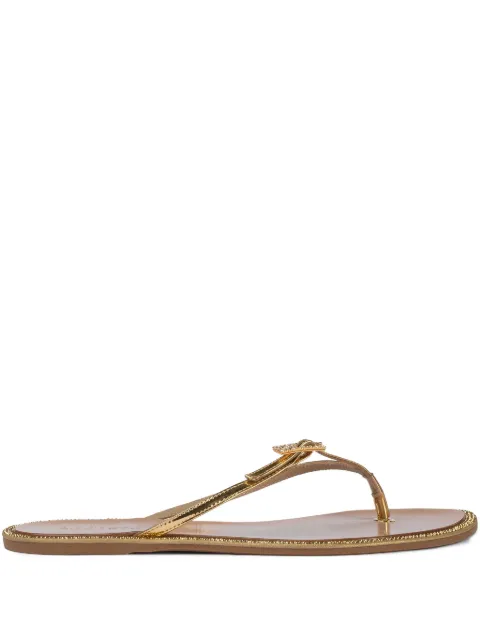 Le Silla Sahara flip flops Gold 1224D020MTPPMRA
