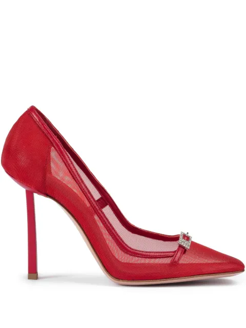 Le Silla 100mm Vittoria pumps Red 4305D090BXPPNEM