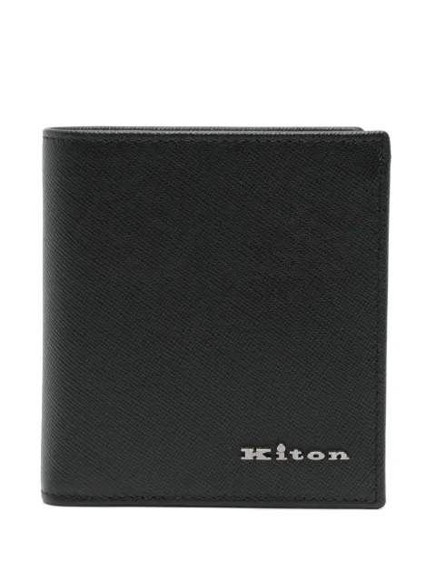 Kiton logo-lettering wallet Black UPEA053N0122808000