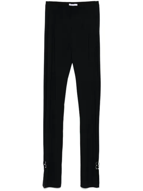 Patrizia Pepe piercing-detail straight-leg trousers Black 8P0681JZ26