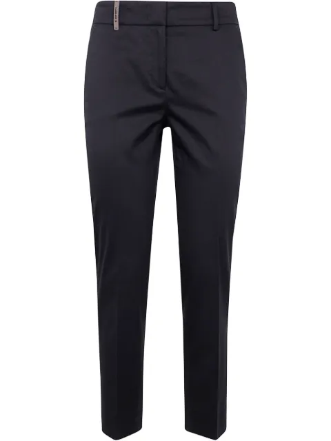 Peserico slim-cut trousers Black PM468201964