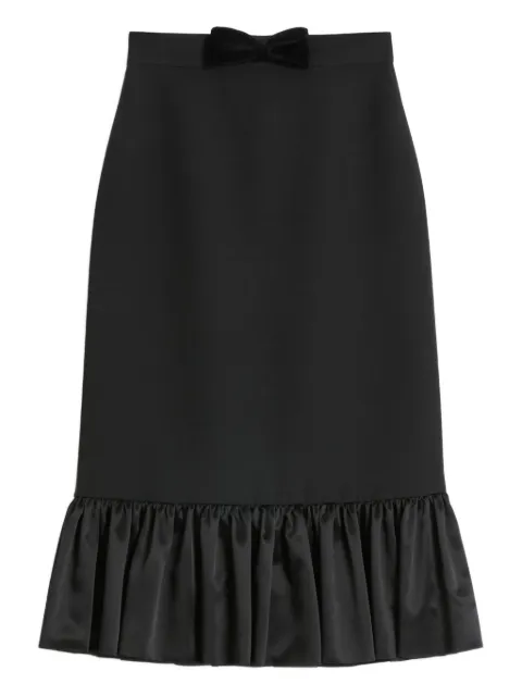 Valentino Garavani bow-detail midi skirt Black BRADF01CF