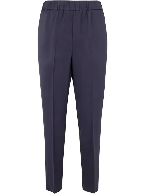 Peserico pleat-detail trousers Blue P04572Z01972