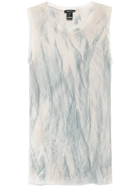 Avant Toi marbled-pattern tank top Neutrals 225SD2704JCVVD