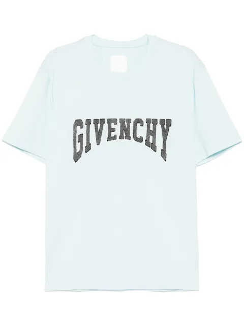 Givenchy logo-patch T-shirt Blue BM718K4Y8N