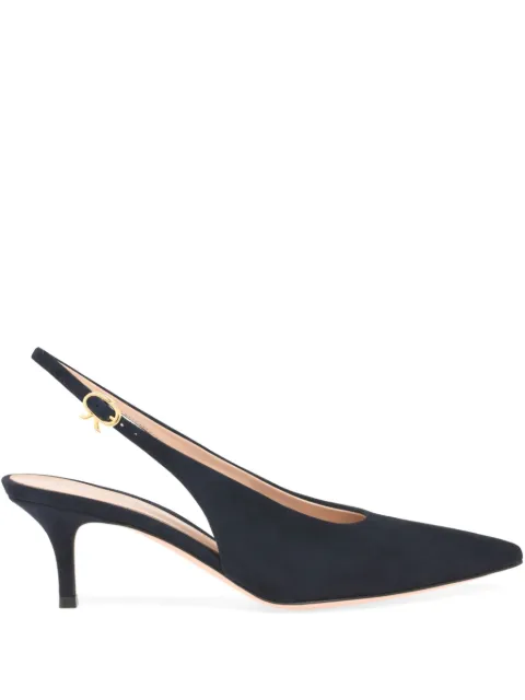Gianvito Rossi Robbie slingback pumps Blue G9553855RICCAM