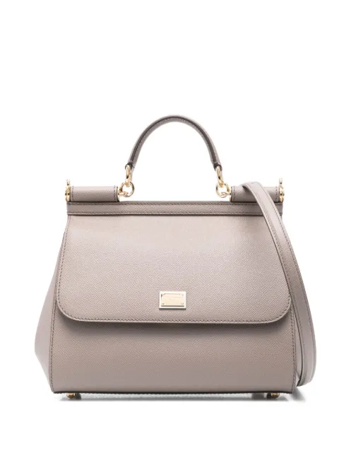 Dolce & Gabbana large Sicily handbag in Dauphine calfskin Neutrals BB6002B1001