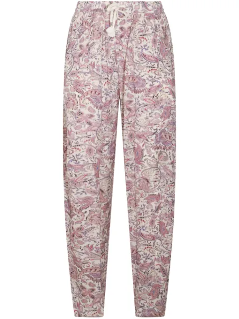 MARANT ÉTOILE drawstring trousers Neutrals 25PPA0506FAC1J02E