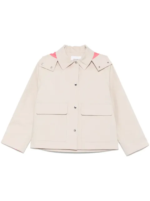 Yves Salomon detachable-hood jacket Neutrals 25EFV01864K32G