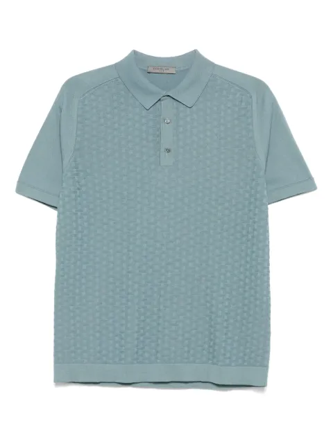 Corneliani knit polo shirt Blue 25M5062525138