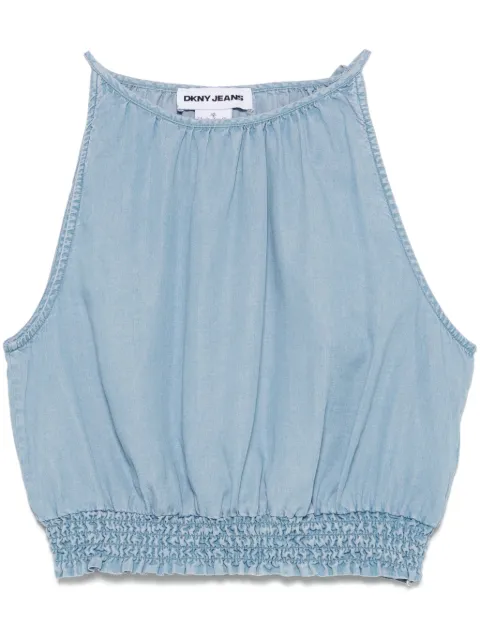 DKNY chambray top Blue DJ4W2065