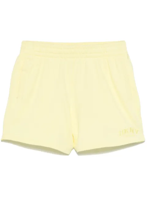 DKNY logo-embroidered track shorts Yellow DP5S5252