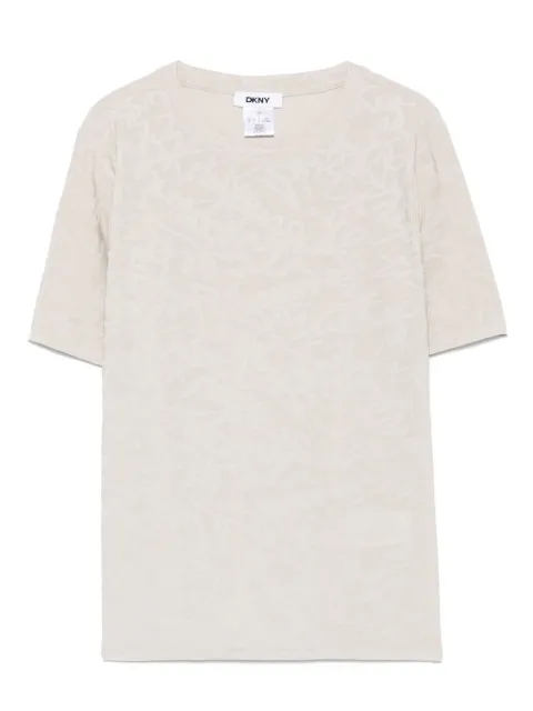 DKNY logo-jacquard T-shirt P5BHFAMC
