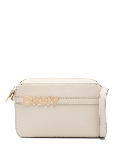 DKNY logo-lettering cross body bag Neutrals R51E1J31