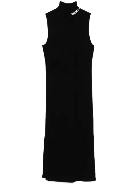 DKNY fine-ribbed midi dress Black DJ5R0663