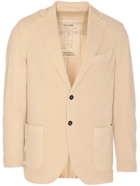 Circolo 1901 single-breasted blazer Neutrals CN4696