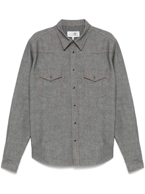 MM6 Maison Margiela rinsed denim shirt Grey SH0DT0023M30015
