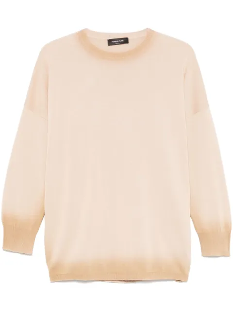 Fabiana Filippi cotton sweater Brown MAD275F104L3470000