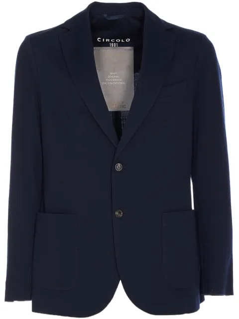 Circolo 1901 single-breasted blazer Blue CN4660