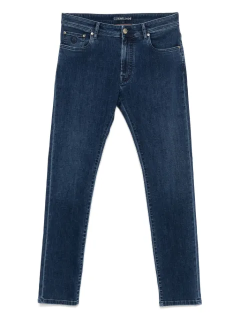 Corneliani logo-embroidered jeans Blue 254JG22520141