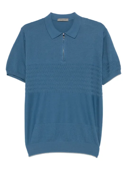 Corneliani knit polo shirt Blue 25M5092525146