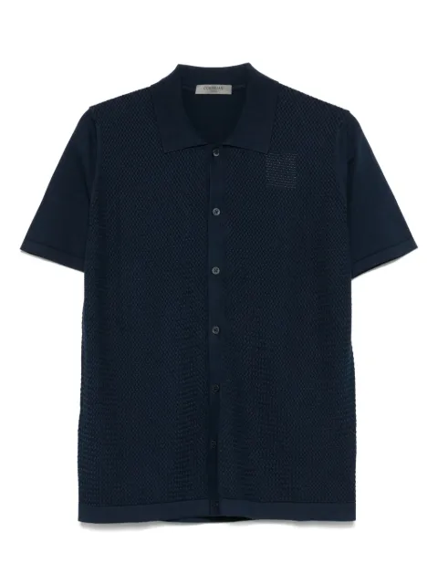Corneliani knit shirt Blue 25M5112525152