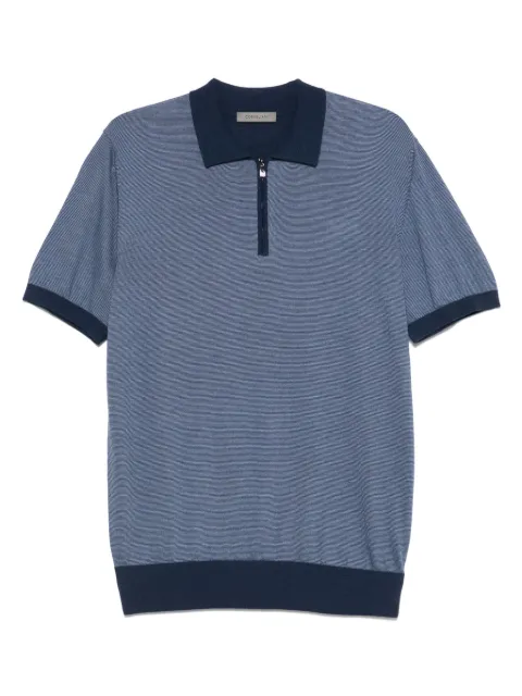 Corneliani knitted polo shirt Blue 25M5222525105