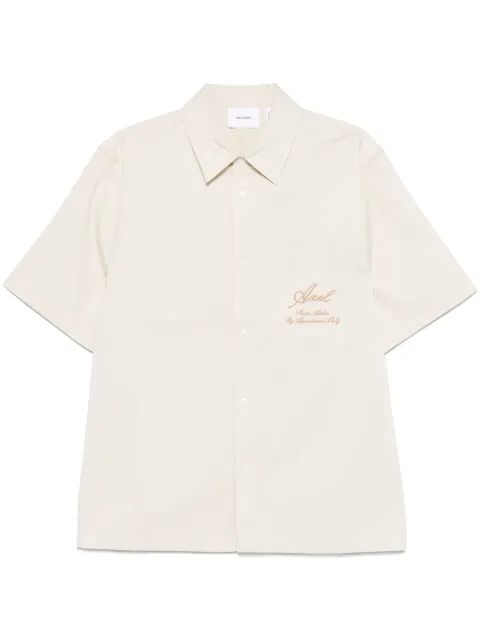 Axel Arigato logo-embroidered shirt Neutrals A3050002