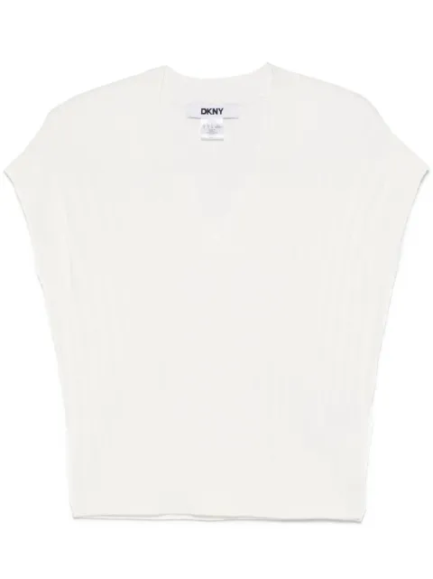 DKNY ribbed vest Neutrals P51SAU13