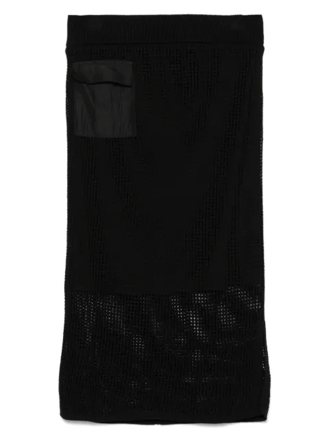 DKNY crochet-knit midi skirt Black P5BRAV85
