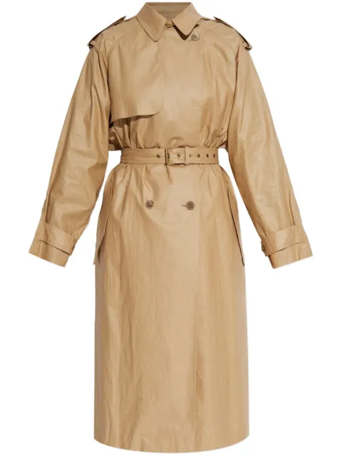 ISABEL MARANT belted trench coat Neutrals MA0410FAC1C01I