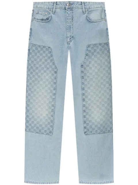 MISBHV monogram-pattern jeans Blue 250W301