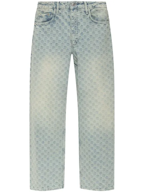 MISBHV monogram-jacquard jeans Blue 250W316