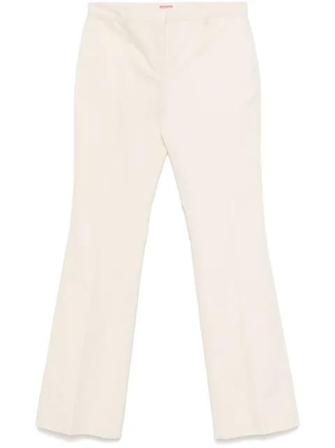 Kenzo flared cotton trousers Neutrals FF52PA1019GA