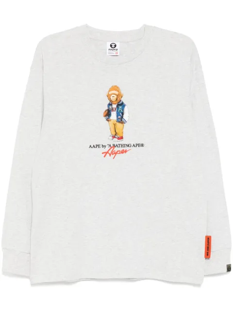 AAPE BY *A BATHING APE® graphic-print T-shirt Grey ALT1610XAO