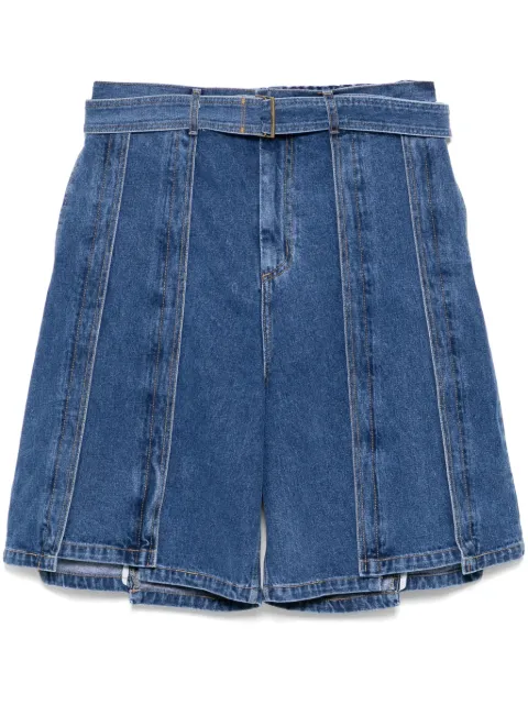 SONGZIO Belted shorts Blue SH3PT720IN