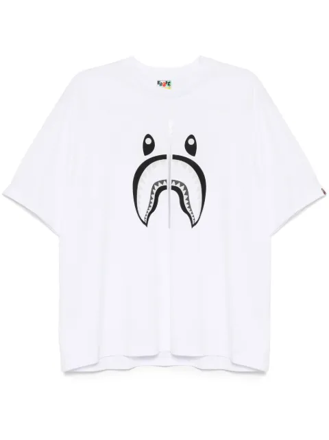 A BATHING APE® shark T-shirt White 001TEK701311M
