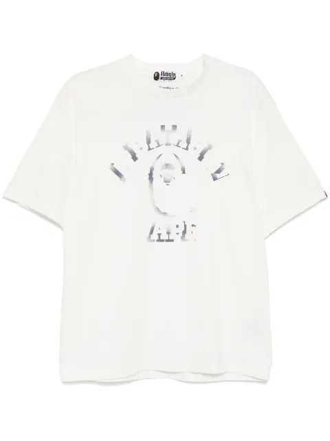 A BATHING APE® garment-dye spray-print T-shirt Neutrals 001CSL301345M