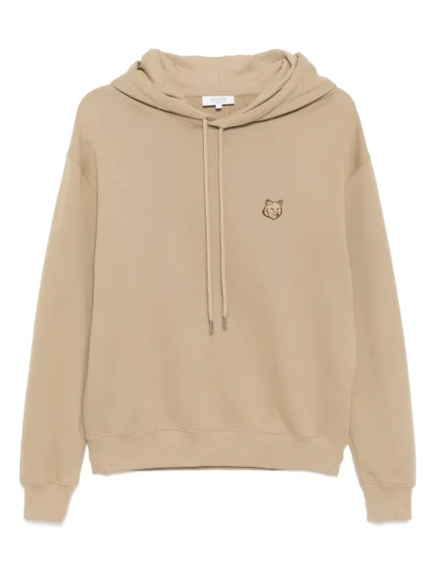 Maison Kitsuné Bold Fox head hoodie Brown OM00702KM03210117