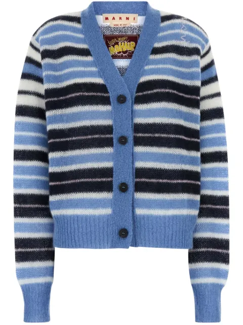 Marni mohair cardigan Blue CDMD0388Q0UFU178