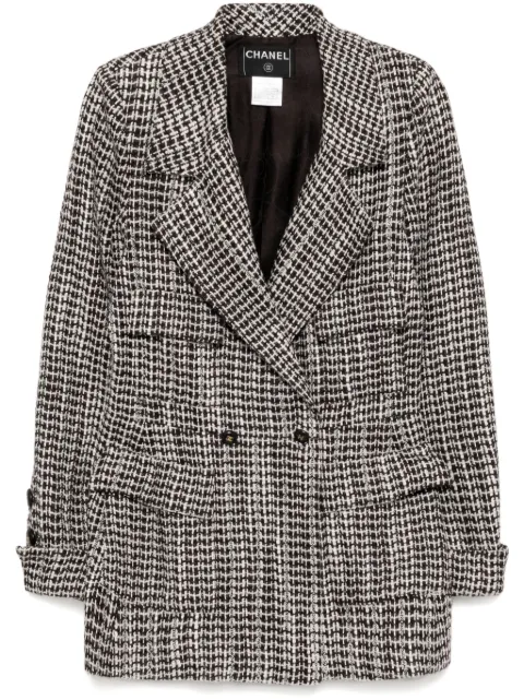 CHANEL Pre-Owned 2001 double-breasted jacket Brown 01AP18117V10417M1416