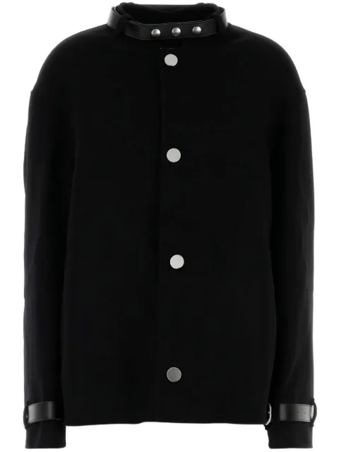Jil Sander belt-detail cashmere jacket Black J02AA0159J35002