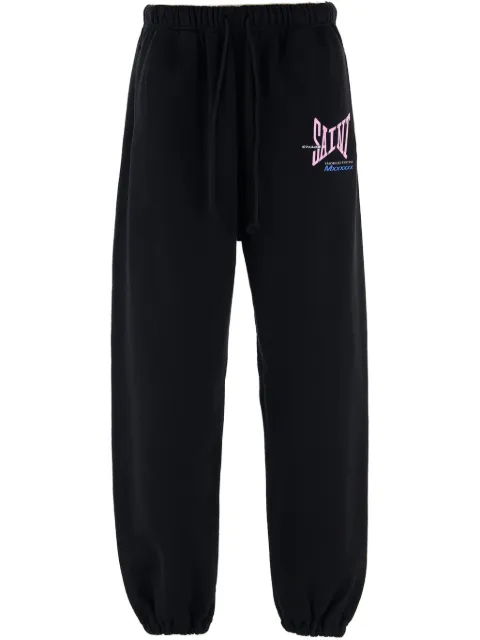 SAINT MXXXXXX logo-print track pants Black SMHR80000056