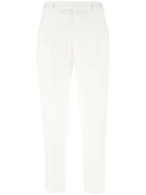 PT Torino stretch cotton trousers White CORSZAZ40FWDSD59