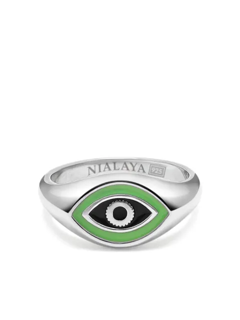 Nialaya Jewelry Evil Eye ring Silver MRING198