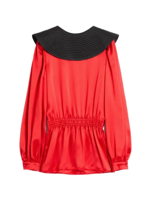 Valentino Garavani elasticated-waistband blouse Red BAEAM17S9