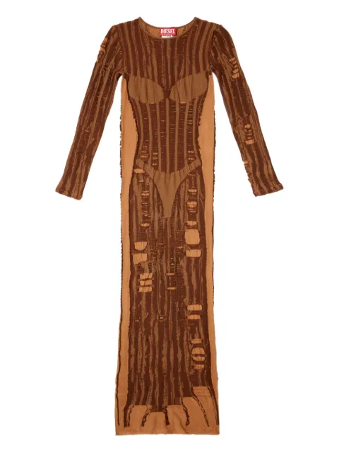 Diesel M-Calimera maxi dress Brown A181250BJBI
