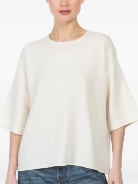 Oyuna Mand crew-neck knitted T-shirt Neutrals MAND