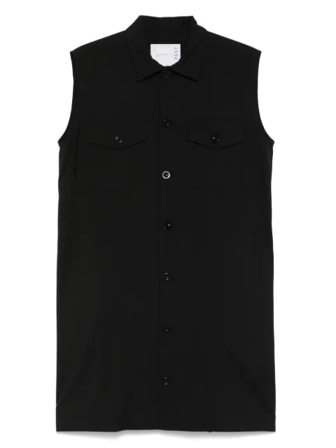 sacai sleeveless mini dress Black 2507637